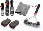 WEBER Reinigungs-Set, BxL: 18,2 cm x 25,2 cm, Edelstahl & Kunststoff - schwarz