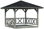 PALMAKO Pavillon &raquo;Betty&laquo;, Zeltdach, quadratisch, BxHxT: 300 x 323 x 300 cm - grau