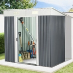 HOME DELUXE Gartenhaus &raquo;BOHIO DELUXE&laquo;, Gr&ouml;&szlig;e M - grau