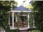 WEKA Sitzlaube &raquo;Paradies 2&laquo;, sechseckdach|zeltdach, sechseckig, BxT: 399 x 461 cm -