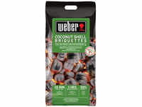 WEBER Grill-Briketts, 4 kg, Kokosnuss-Schalen, geeignet für Holzkohlegrills -