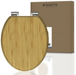SCH&Uuml;TTE WC-Sitz &raquo;NATURAL BAMBOO&laquo;, bambus, oval - braun