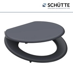 SCH&Uuml;TTE WC-Sitz &raquo;SPIRIT GREY&laquo;, MDF, oval, mit Softclose-Funktion - grau