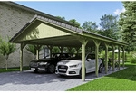 SKANHOLZ Carport &raquo;Wallgau&laquo;, BxT: 620 x 900 cm, Firsth&ouml;he: 354 cm, impr&auml;gniert -
