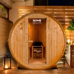 HOME DELUXE Fasssauna &raquo;LAHTI - XL&laquo;, BxHxT: 195 x 192 x 220 cm, Fichtenholz -...