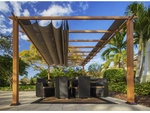 PARAGON OUTDOOR Pavillon &raquo;Florenz&laquo;, rechteckig, BxT: 505 x 350 cm - braun