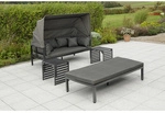 MERXX Relaxinsel &raquo;Argos&laquo;, Aluminium, inkl. Auflage - grau