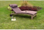 MERXX Gartenliege &raquo;Andalusia&laquo;, Aluminium, inkl. Auflage - braun