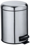 WENKO Kosmetikeimer &raquo;LEMAN&laquo;, 5 l, H&ouml;he: 24 cm, silberfarben matt