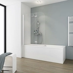SCHULTE Badewannenfaltwand &raquo;Komfort&laquo;, B x H: 112 x 140 cm - weiss