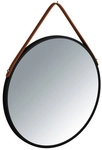 WENKO Wandspiegel, &Oslash;: 40 cm, schwarz, rund