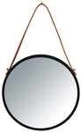 WENKO Wandspiegel, &Oslash;: 30 cm, schwarz, rund