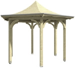 SKANHOLZ Pavillon &raquo;Versailles&laquo;, Zeltdach, sechseckig, BxHxT: 418 x 332 x 360 cm -