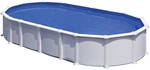 GRE Stahlwand-Pool Poolset , oval, BxLxH: 375 x 730 x 132 cm - weiss