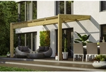 SKANHOLZ Terrassen&uuml;berdachung &raquo;Novara&laquo;, Breite: 450 cm, Dach: Polycarbonat (PC),