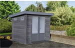 WOLFF FINNHAUS Gartenhaus &raquo;WPC-Trend B&laquo;, Holz, BxHxT: 280 x 222 x 187 cm