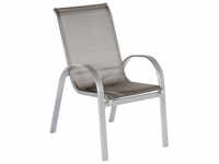 MERXX Gartenmöbelset »Amalfi«, 2 Sitzplätze, Aluminium/Textil - silberfarben