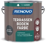 RENOVO Terrassenbodenfarbe, wb 4,0L anthrazit RAL 7016 - grau
