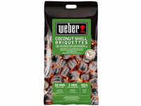 WEBER Grill-Briketts, 8 kg, Kokosnuss-Schalen, geeignet für Holzkohlegrills -
