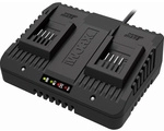 WORX Dual-Ladeger&auml;t &raquo;PowerShare WA3772&laquo;, schwarz/orange