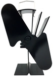 FIREFIX&reg; Kaminofenventilator, 2-fl&uuml;glig, Stahl, schwarz