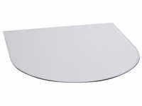 FIREFIX® Bodenplatte, Glas, rundbogenförmig, BxL: 120 x 100 cm, Stärke: 8 mm -