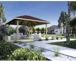 WEKA Sitzlaube &raquo;Paradies Gr&ouml;&szlig;e 3&laquo;, Zeltdach, viereckig, BxT: 380 x 380 cm - beige