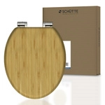 SCH&Uuml;TTE WC-Sitz, bambus, oval, mit Softclose-Funktion - braun