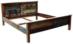 SIT Holzbett &raquo;Riverboat&laquo;, BxL: 190 x 220 cm, Altholz - bunt