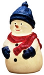 Konstsmide LED-Dekoration, Kunststoffschneemann 4 Dioden, Stecker, wei&szlig; - weiss