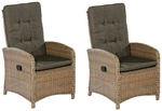 MERXX Sessel &raquo;Atrani&laquo;, Metall/Kunststoff, BxHxT: 63 x 108 x 65 cm - beige