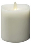 Konstsmide LED-Kerze, 3D Flamme, Batteriebetrieb, cremewei&szlig; - weiss