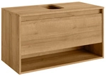 FACKELMANN Waschtischunterschrank &raquo;NATURA&laquo;, Asteiche, BxHxT: 93,4 x 52,3 x 45,5 cm