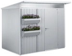 BIOHORT Blumenkasten &raquo;FloraBoard&laquo;, BxH: 82 x 188 cm, silberfarben, Stahlblech