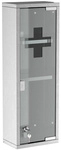 kleankin Medizinschrank, BxHxT: 20 x 58 x 12 cm, silberfarben, abschlie&szlig;bar