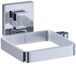 WENKO Haartrockner-Halter &raquo;Vacuum-loc Quadro&laquo;, Edelstahl, gl&auml;nzend, silberfarben