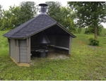 WOLFF FINNHAUS Gartenhaus &raquo;Wetterschutzh&uuml;tte&nbsp;&laquo;, Holz, BxHxT: 393 x 250 x 270 cm