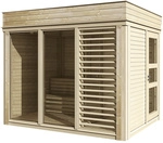 WOLFF FINNHAUS Saunahaus &raquo;Paradiso&laquo;, BxTxH: 329 x 229 x 261 cm, ohne Ofen - beige
