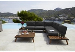 MERXX Gartenm&ouml;bel-Eckset &raquo;Athen&laquo;, 5 Sitzpl&auml;tze, Akazienholz/Aluminium/Polyester,
