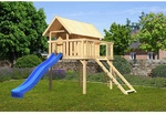 KARIBU Spielturm, BxHxT: 198 x 329,5 x 243 cm, natur - braun
