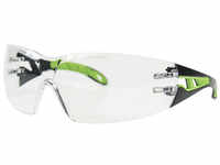 UVEX Schutzbrille, Kunststoff, schwarz/grün - weiss
