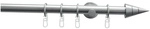GARDINIA Gardinenstangen-Set &raquo;Kegel&laquo;, L&auml;nge 1200 mm, &Oslash; 20 mm, Metall -