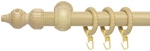 LIEDECO Stilgarnitur &raquo;Th&uuml;ringen&laquo;, L&auml;nge 1200 mm, &Oslash; 28 mm, holz - beige
