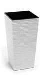 SIENA GARDEN Pflanzgef&auml;&szlig; &raquo;Modern&laquo;, Kunststoff, wei&szlig;, rechteckig - weiss