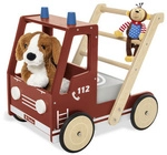 Pinolino Lauflernwagen &raquo;Feuerwehrauto Fred&laquo;, BxHxT: 38 x 48 x 54 cm, max.