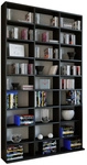 VCM Regal &raquo;Megosa Maxi&laquo;, BxHxL: 23 x 182,8 x 102 cm, Holzwerkstoff - schwarz