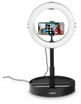 hama LED-Ringlicht &raquo;FoldUp&laquo;, &Oslash;: 26,5 cm, schwarz, Kunststoff - silberfarben