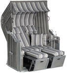 SUNNY SMART Strandkorb &raquo;Rustikal&laquo;, BxHxT: 125 x 160 x 90 cm, Halblieger,