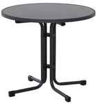 SIENA GARDEN Klapptisch &raquo;Paco&laquo;, LxBxH: 80 x 80 x 71 cm, Melamin, rund, schiefer