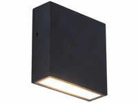 LUTEC LED-Außenwandleuchte »gemini«, mattschwarz, inkl. Leuchtmittel, Breite: 11